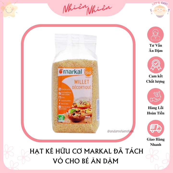 Hạt Kê Hữu Cơ Tách Vỏ Cho Bé Ăn Dặm - Ăn Dặm Nhiên Nhiên
