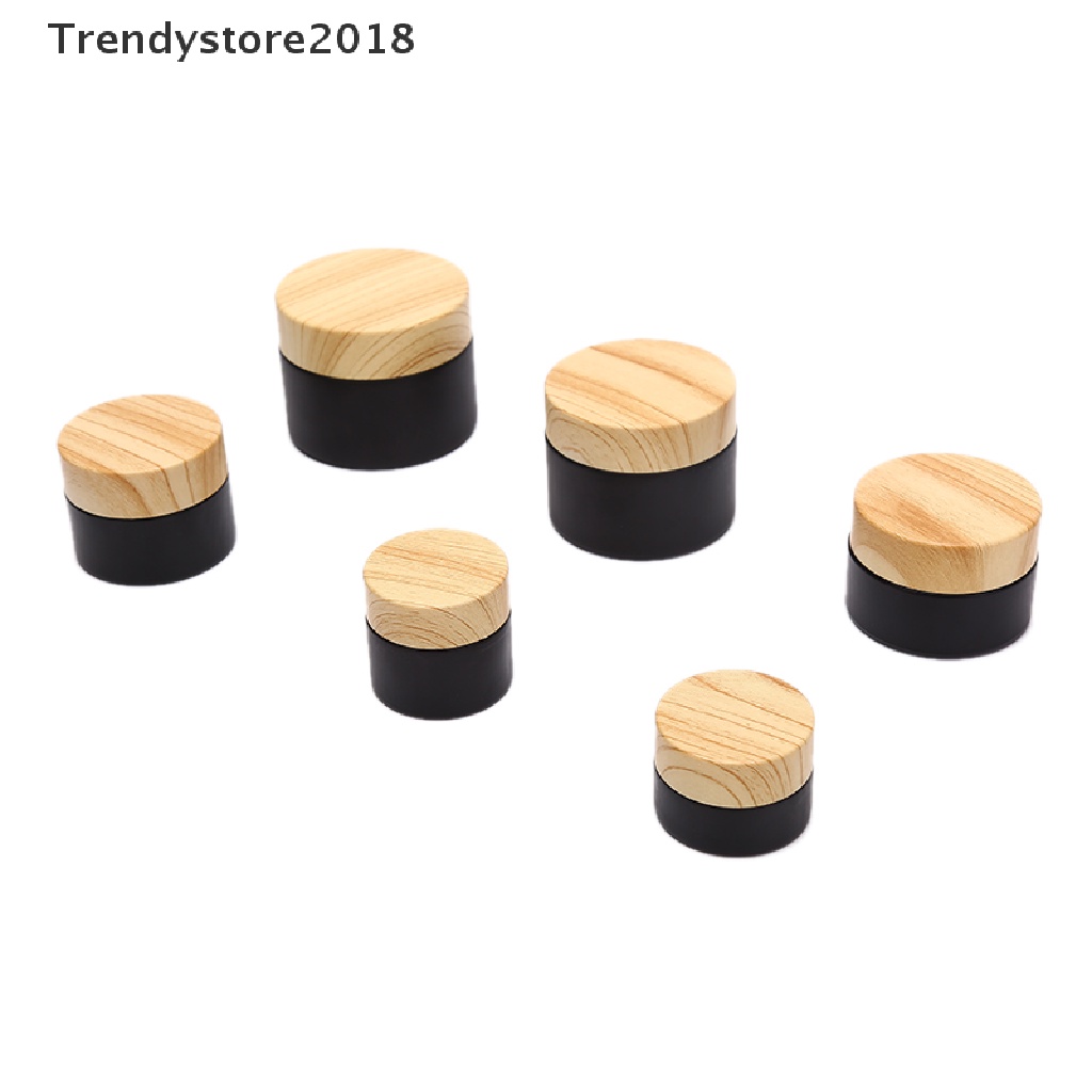 [Hàng mới về] Lọ thủy tinh rỗng mini màu đen đựng son dưỡng môi / mỹ phẩm thời thượng 2018