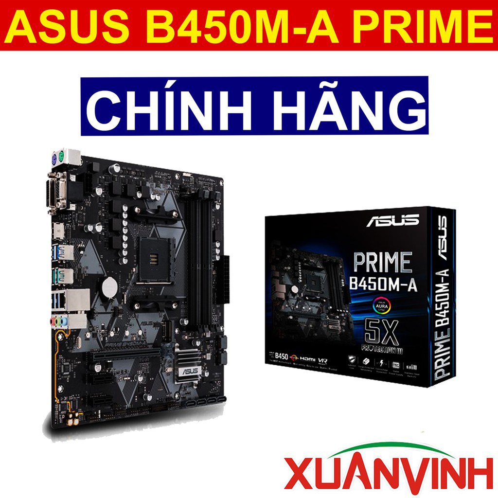 Bo Mạch Chủ ASUS PRIME B450M-A (NEW 100%, CHÍNH HÃNG) 20