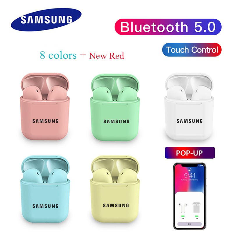 Samsung 12 Inpods Bluetooth Earphone 5.0 Wireless Headphone Earbud Touch Control Pop UpTWS Headset