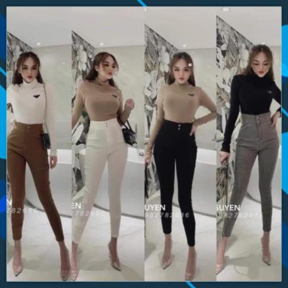 QUẦN BÒ GIẤY KAKI CẠP CAO SIU ĐẸP CO GIÃN TỐT KHÔNG BAI KHÔNG XÙ THỜI TRANG BANAMO FASHION QUẦN BÒ GIẤY 2 KHUY 765