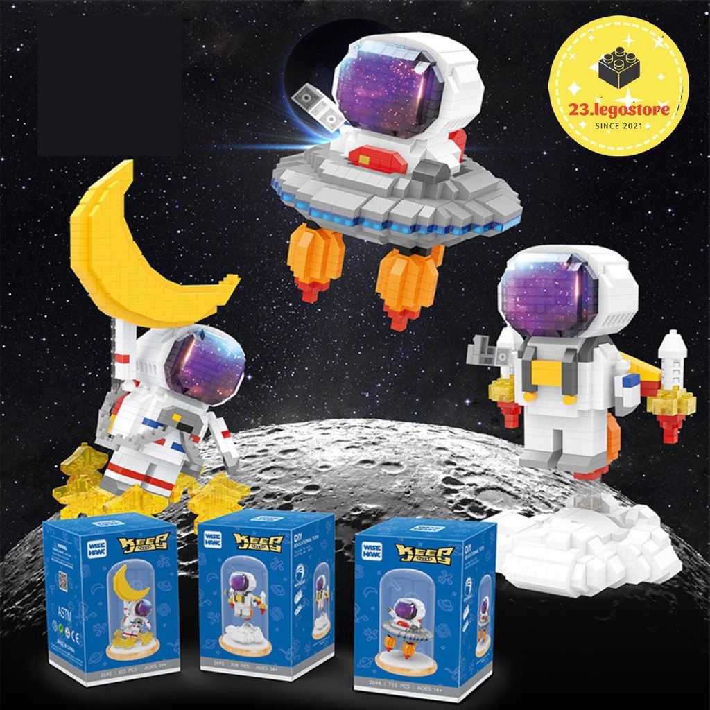 Bộ đồ chơi lắp ghép Phi Hành Gia Astronaut , Bộ đồ chơi lắp ráp phi hành gia