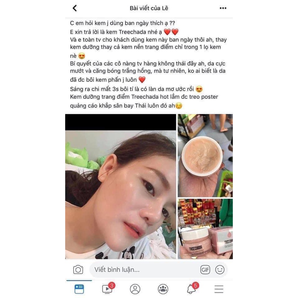 [Thailand Chính Hãng 100%] Kem Nền MakeUp Treechada,  Tree chada cream Thái Lan thần thánh | BigBuy360 - bigbuy360.vn