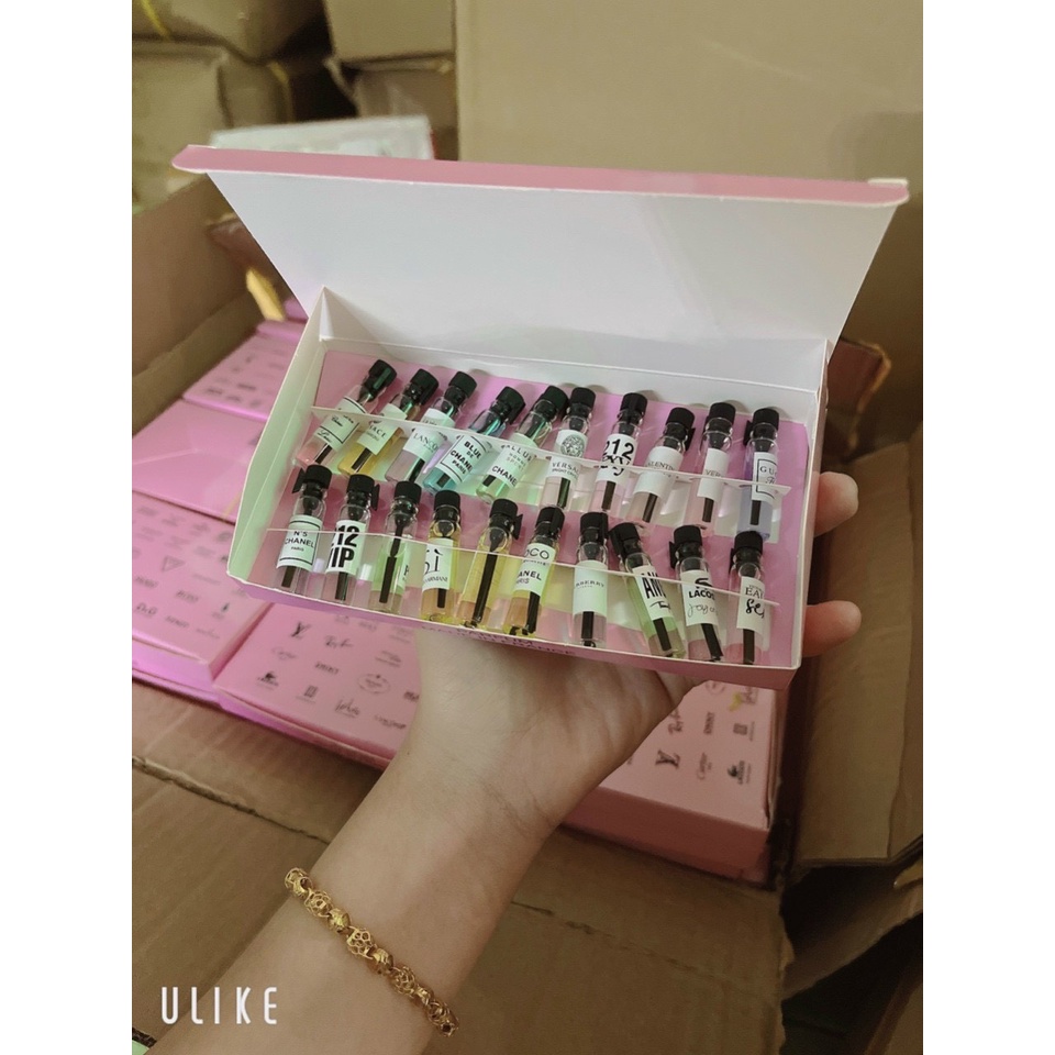 Set nước hoa test rẻ 20 ống 20 mùi