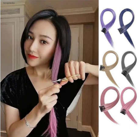 Tóc giả dài thẳng nhiều màu tùy chọn hợp thời trang cho nữ