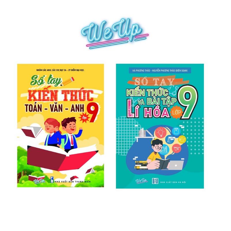 Combo 2 Cuốn Sổ Tay Toán Văn Anh Lớp 9 Và Lí Hóa Lớp 9