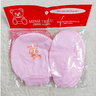 Bộ bao tay bao chân bé sơ sinh (loại bo chun )