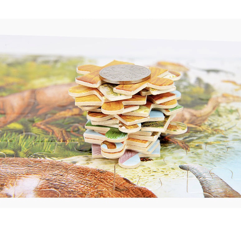 [60 miếng] Bộ tranh ghép hình gỗ puzzle -Tranh xếp hình