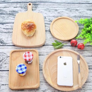 Thớt đĩa gỗ làm phụ kiện chụp ảnh sản phẩm