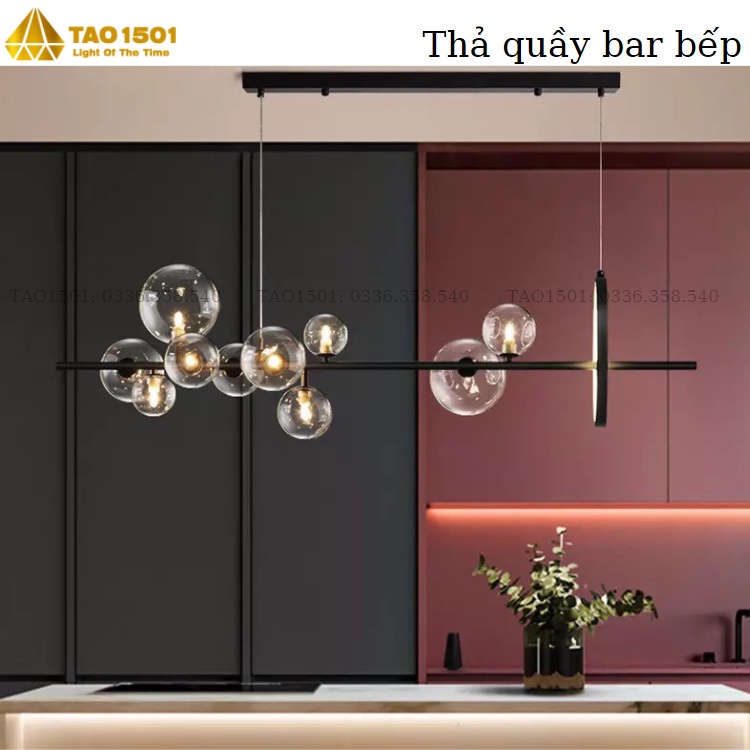 Đèn Thả Bubble - Đèn Thả Bàn Ăn - Đèn Thả Bàn Làm Việc - Đèn Thả Phòng Khách (Tặng kèm bóng led)
