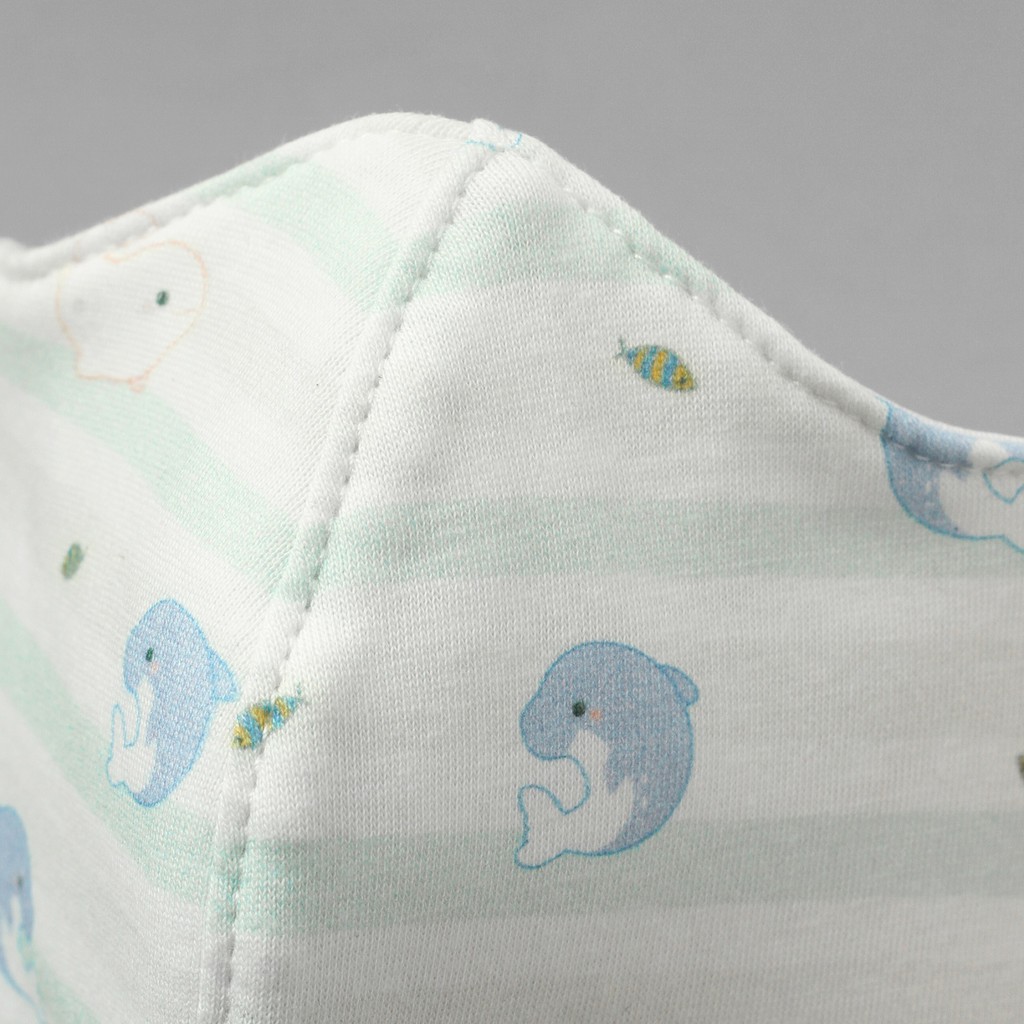 Combo 2 Khẩu trang vải trắng BAA BABY cotton kháng khuẩn cho em bé - UN-KT02X | BigBuy360 - bigbuy360.vn