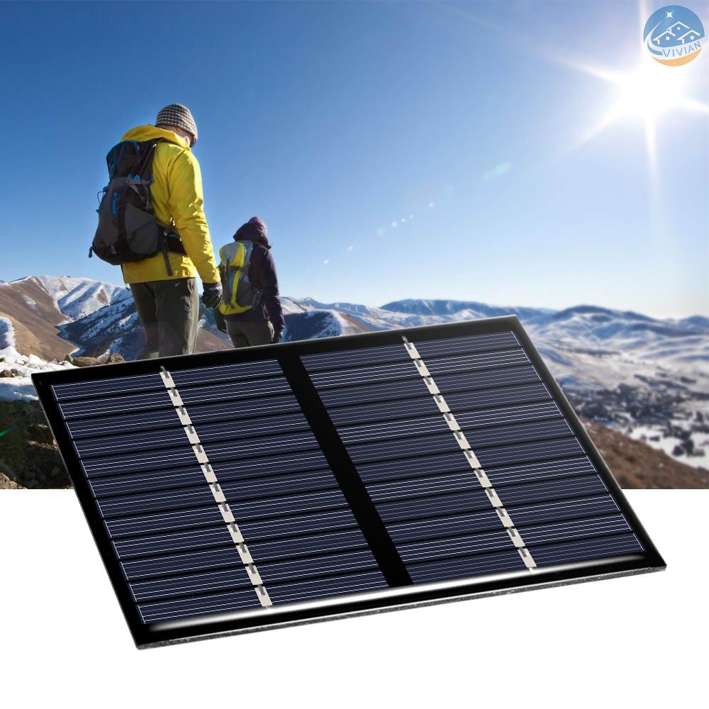 Tấm Sạc Pin Năng Lượng Mặt Trời Polycrystalline Silicone 1.5w 12v Kích Thước 115x90mm