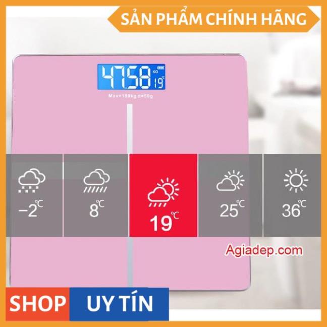 Cân sức khỏe gia đình xịn - Cân điện tử có thể sạc được (Ko cần mua pin) - Bền đẹp, độ chính xác cao MÀU ĐEN