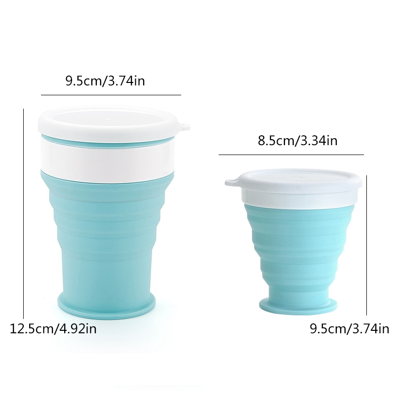 Cốc nước gấp gọn bằng silicone tiện lợi cho du lịch