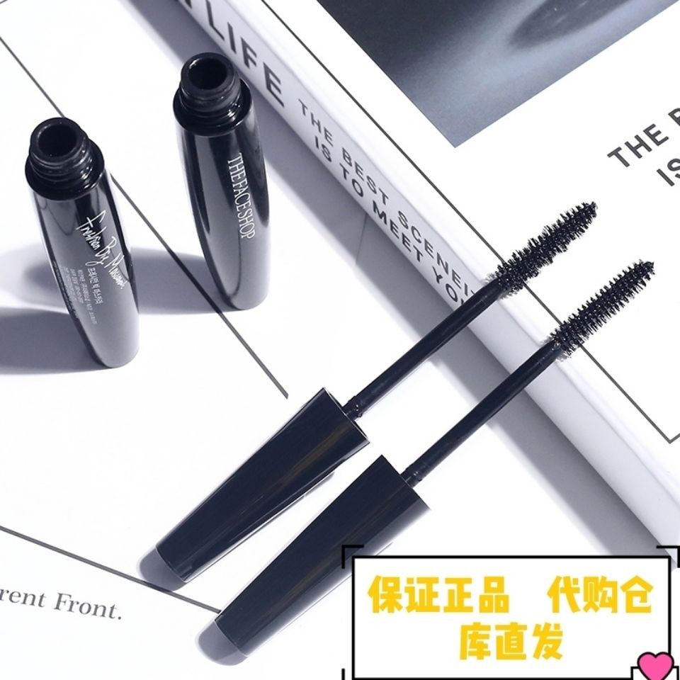 Mascara The face shop màu đen làm cong và dày mi chống thấm nước phong cách Hàn Quốc 21.7.2