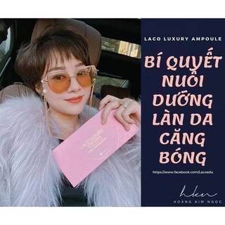 SERUM DƯỠNG DA BAN ĐÊM AMPOULE LUXURY LACO 20ml - Hỗ trợ làm mờ nám tàn nhang- Giúp làm mịn da- Dưỡng ẩm da- Chống nắng
