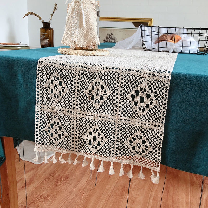Khăn Trải Bàn Kiểu Ren Retro Độc Đáo Đẹp Mắt
