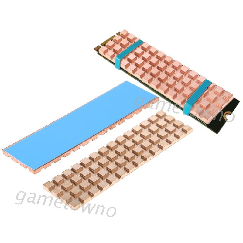 Miếng Dán Tản Nhiệt Bằng Đồng Cho M.2 Ngff 2280 Pci-e Nvme Ssd