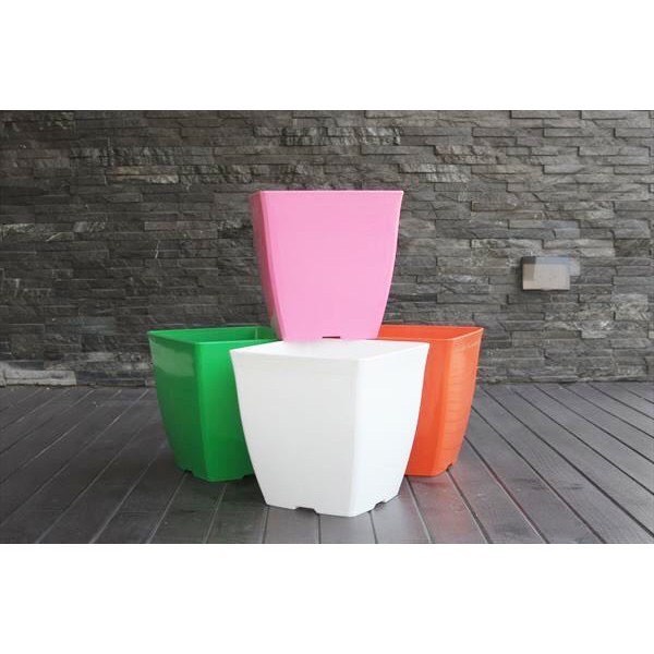 Chậu nhựa vuông V9 trồng hoa cây cảnh văn phòng hàng loại 1 kích thước 9 x 9 cm.