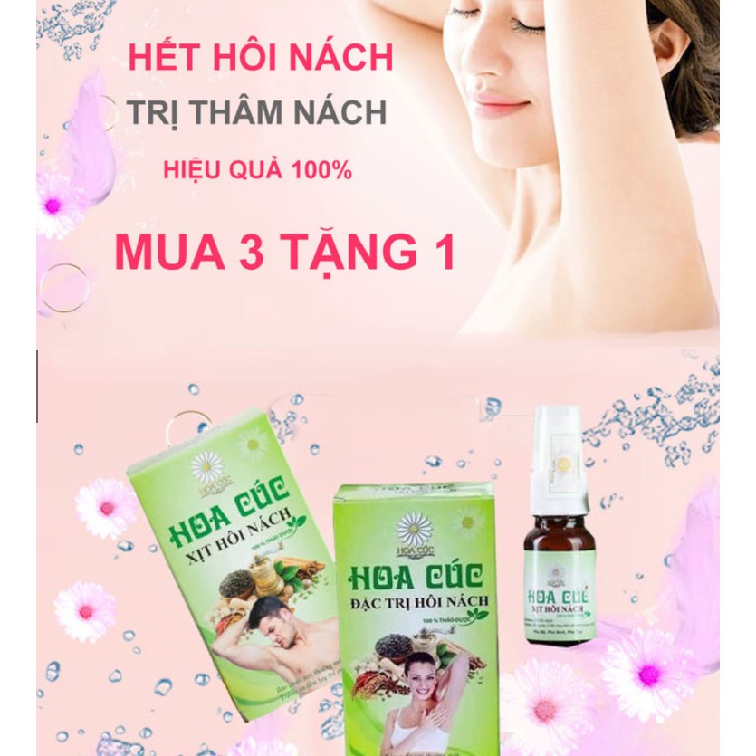 (Chính Hãng) Xịt Triệt Hôi Nách Hoa Cúc - Ngăn Tiết Mồ Hôi - Giảm Thâm (Mẫu Mới)