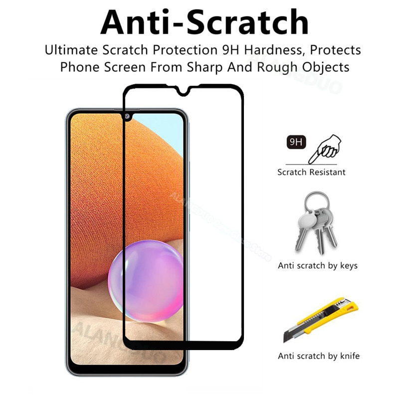 Kính cường lực 2 trong 1 cho Samsung Galaxy A72 A52 A32 4G A52s A42 5G A12 S21+ A02 A02S S21 Plus M51 M12 F62 M62 F41