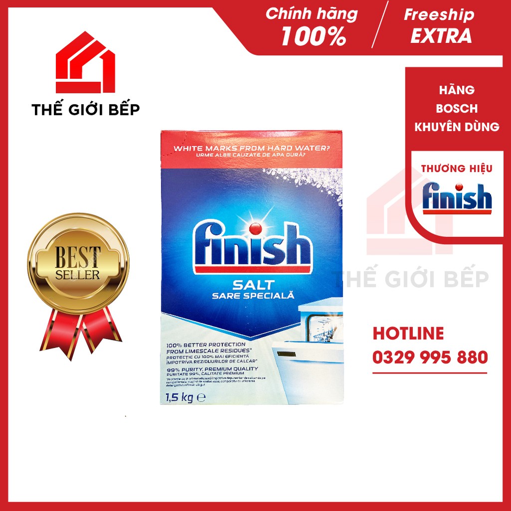 Muối Rửa Chén Bát Finish 1,2Kg