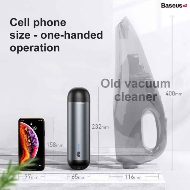 ❣️ [ KHÔNG DÂY ] Máy hút bụi cầm tay Mini siêu nhỏ gọn hút khỏe - Baseus Capsule Cordless Vacuum Cleaner