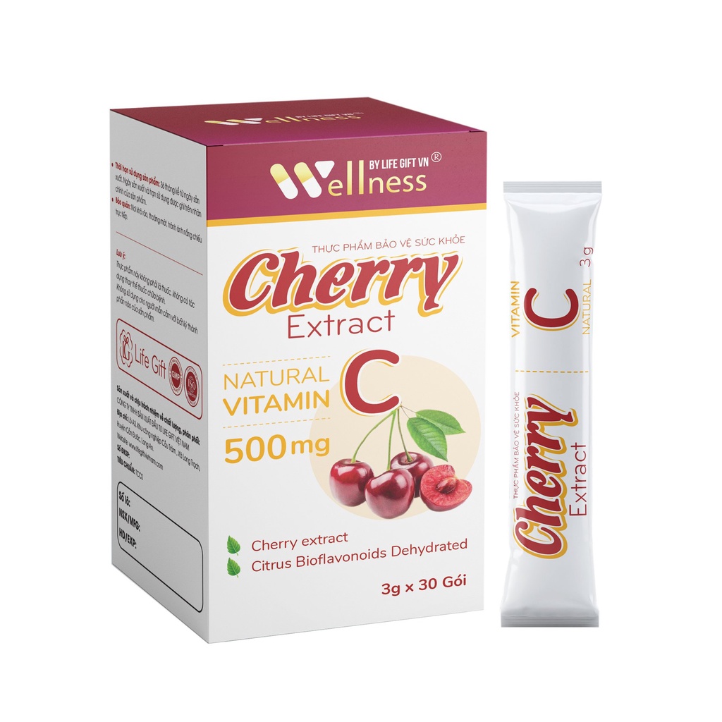 Cherry vitamin C Hỗ Trợ Tăng Cường Sức Khoẻ Nâng Cao Đề Kháng 100g BCA33