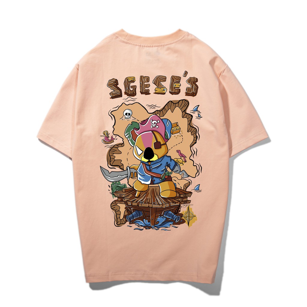 Áo Phông Mascot Pirates Hải Tặc Thun Cotton Unisex Tay Lỡ Dáng Rộng Nam Nữ | BigBuy360 - bigbuy360.vn