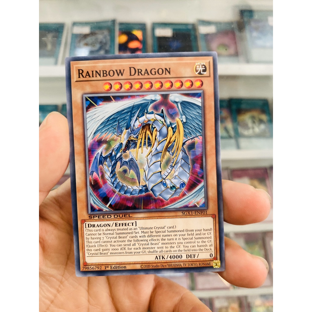 Thẻ Bài YugiOh! Mã SGX1-ENF01 - Rainbow Dragon - Common - 1st Edition
