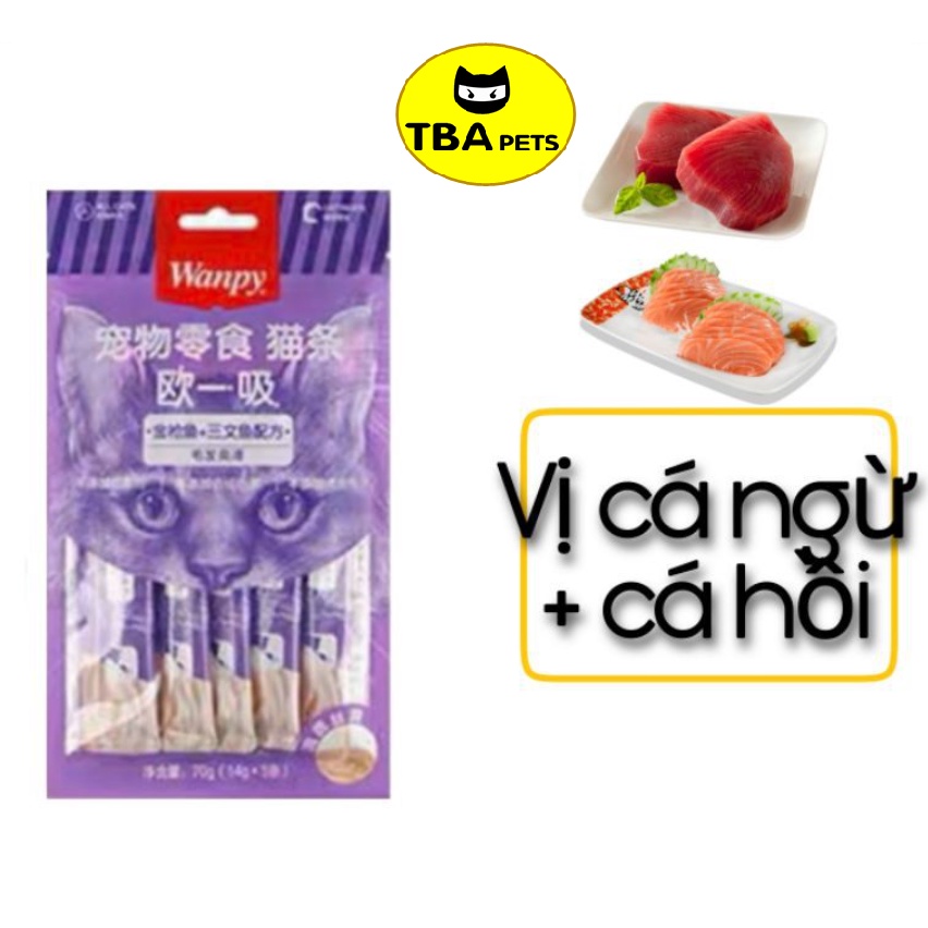 Súp Thưởng dinh dưỡng Wanpy cho Mèo 70gr