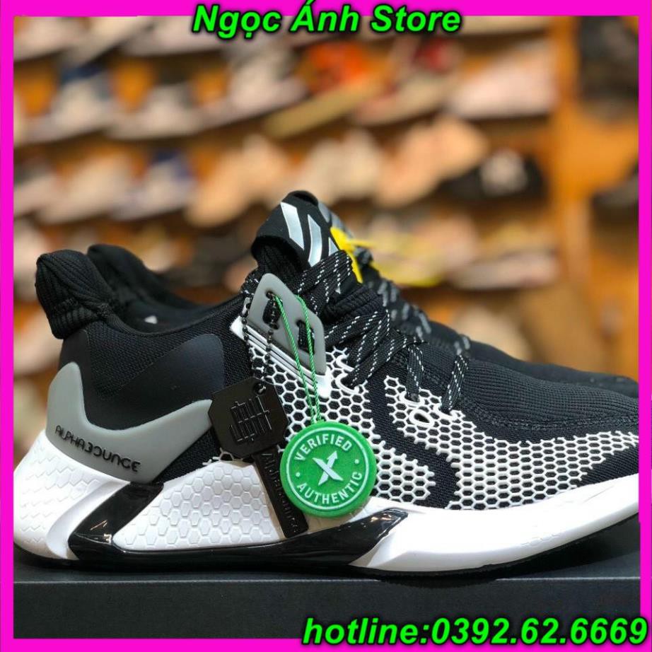 Giày ALPHABOUNCE đen trắng hàng 1:1 bản trung shop Ngọc Ánh