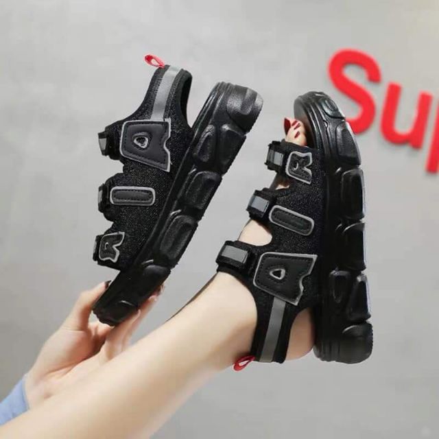 ( 2 màu ) Sandal Dép Nữ Học Sinh 3 Quai Phản Quang Dáng Hàn quốc [FREESHIP