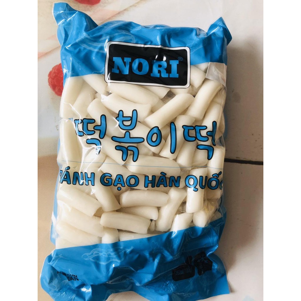 1kg bánh gạo Topokki Nori kèm 200g sốt tương ớt Hàn Quốc siêu rẻ