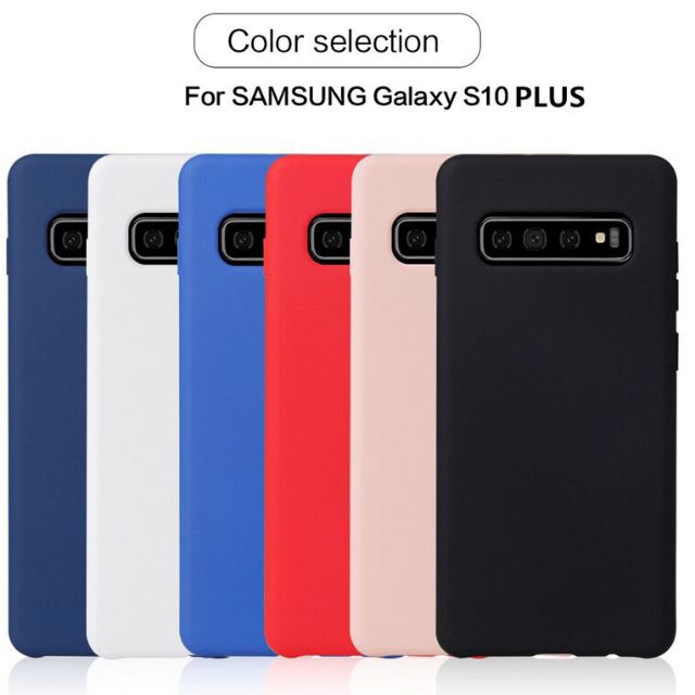Ốp silicon cover chống bẩn Samsung S10 plus nhiều màu