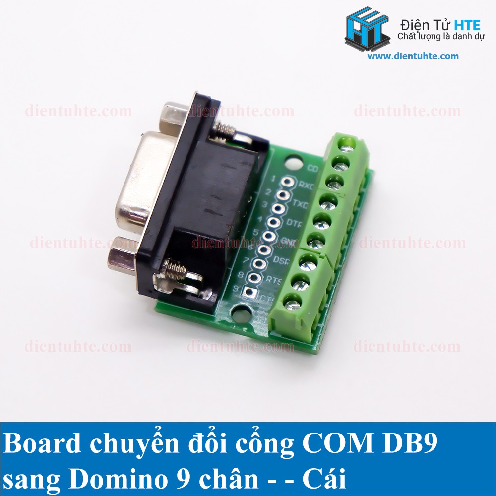 Board chuyển đổi cổng COM DB9 sang Domino 9 chân [HTE Quy Nhơn CN2]