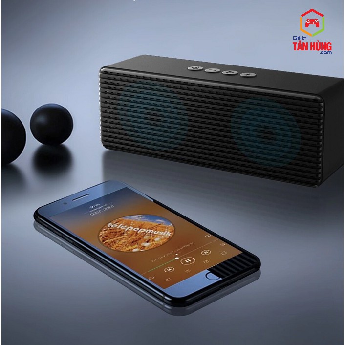 Loa Bluetooth Devia Lifestyle Stereo With Dual Speakers Black