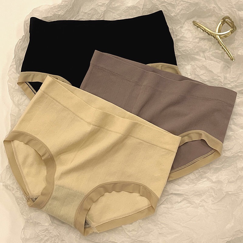 Quần Lót Cotton Mềm Mại Kháng Khuẩn Không Đường May Cỡ Lớn Cho Nữ