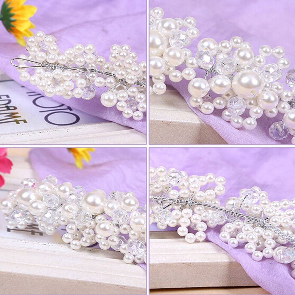 Cài tóc cô dâu đính hạt ngọc trai sang trọng