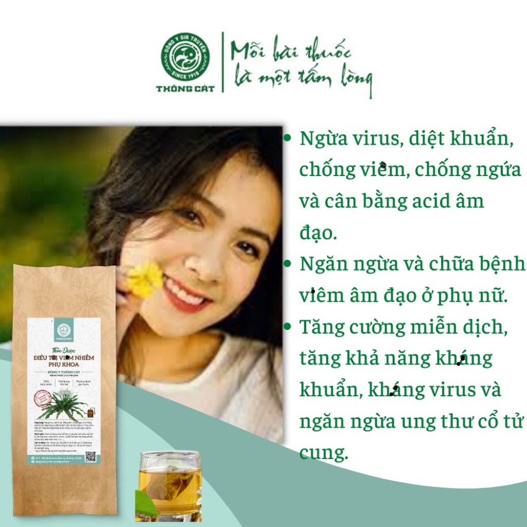 Thảo mộc túi lọc xông vùng kín Thông Cát sau sinh dành cho mẹ bỉm sữa