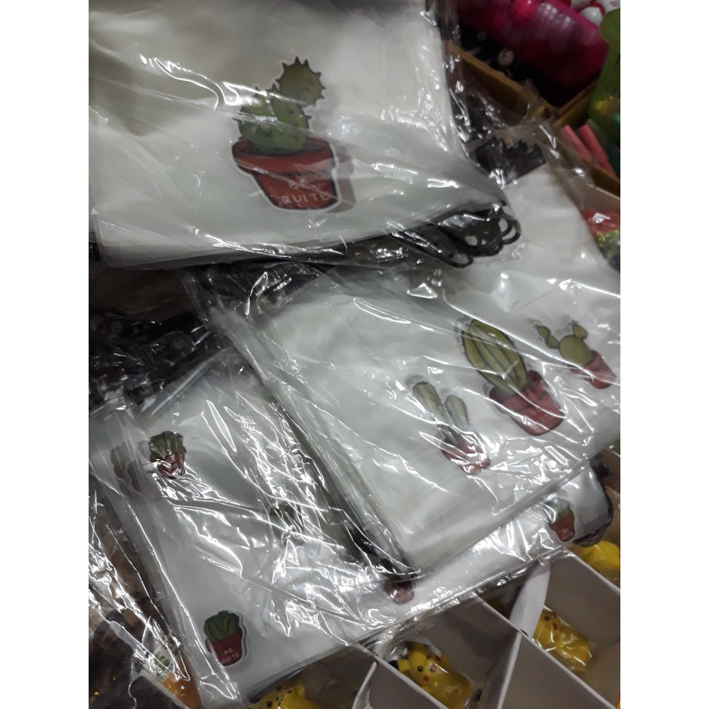 Túi zip lụa/nhựa mềm đựng bút/ mĩ phẩm