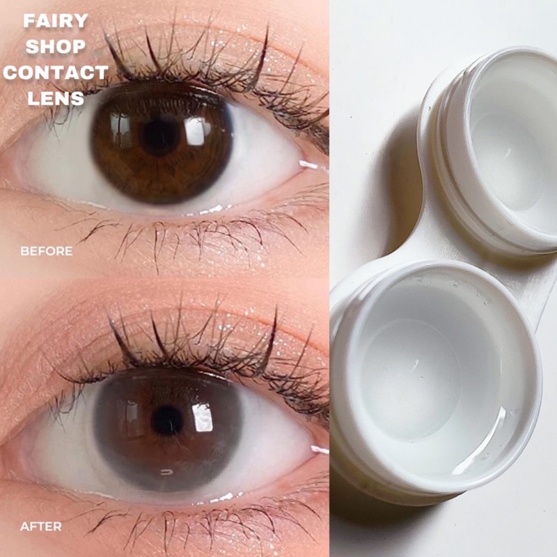 Kính áp tròng Calssi Water Gray 14.0mm - FAIRY SHOP CONTACT LENS độ 0 đến 8 Silicone Hydrogel Lens Cho Mắt Thở