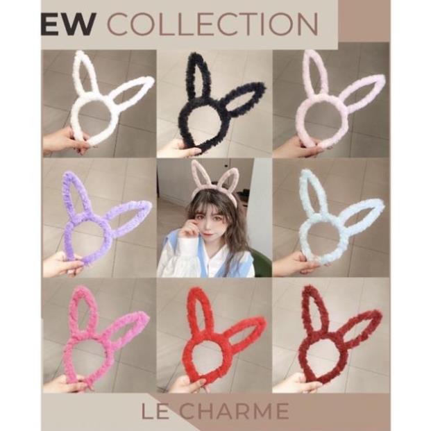 Bờm tóc, cài tóc Cosplay lông tai thỏ siêu đẹp