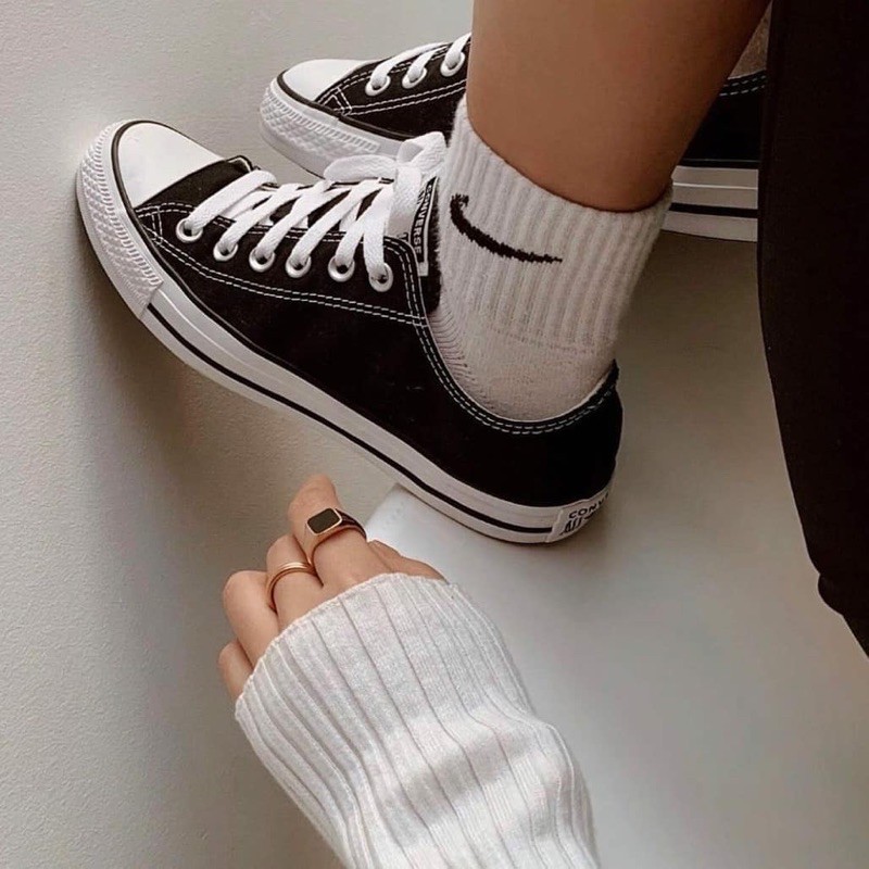 Chuck Taylor Classic Black | Giày Thể Thao Đen Cổ Thấp M9166C