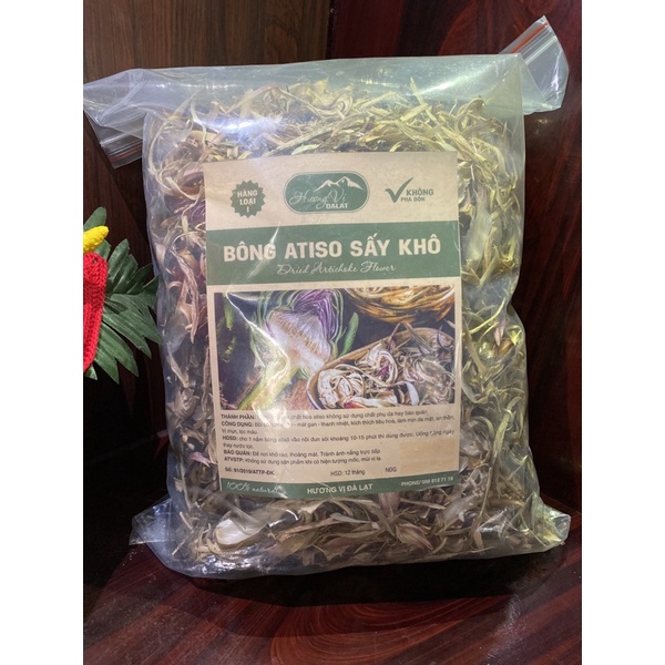 500G Bông Atiso khô nguyên chất không pha độn đẹp da, thải độc gan- Đặc sản Đà Lạt