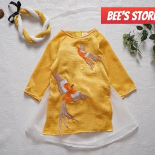 Áo Dài tết cho bé gái ( Ảnh Thật)