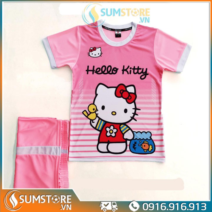 Hello Kitty Nhí - Đồ Đá Banh Thể Thao Trẻ Em Mới Đẹp