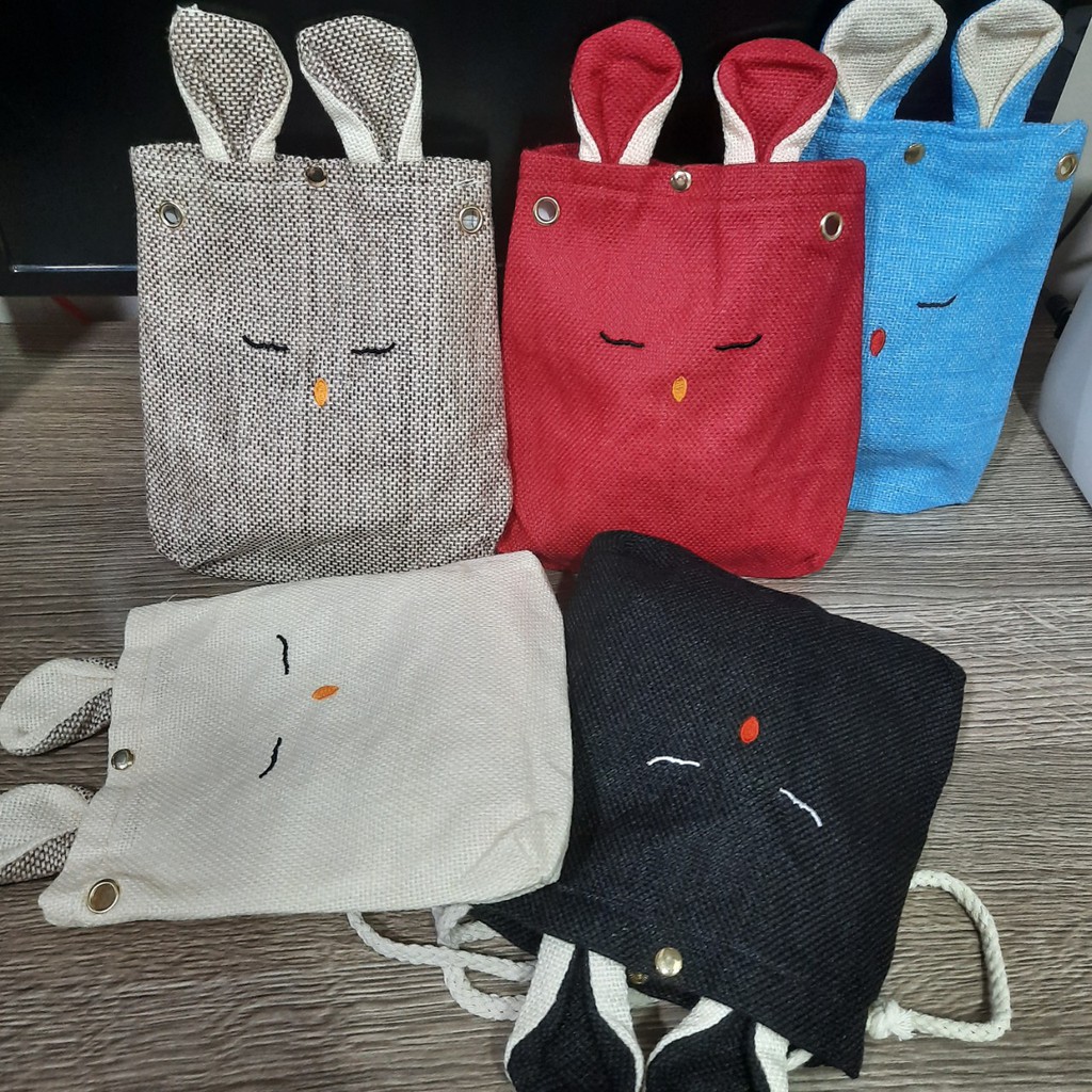Túi đeo vao chéo bố mini tai thổ đáng yêu thời trang SD4 Shalla