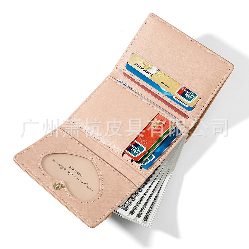 Ví Ngắn Mini Gấp Ba Thời Trang Hàn Quốc Cho Nữ