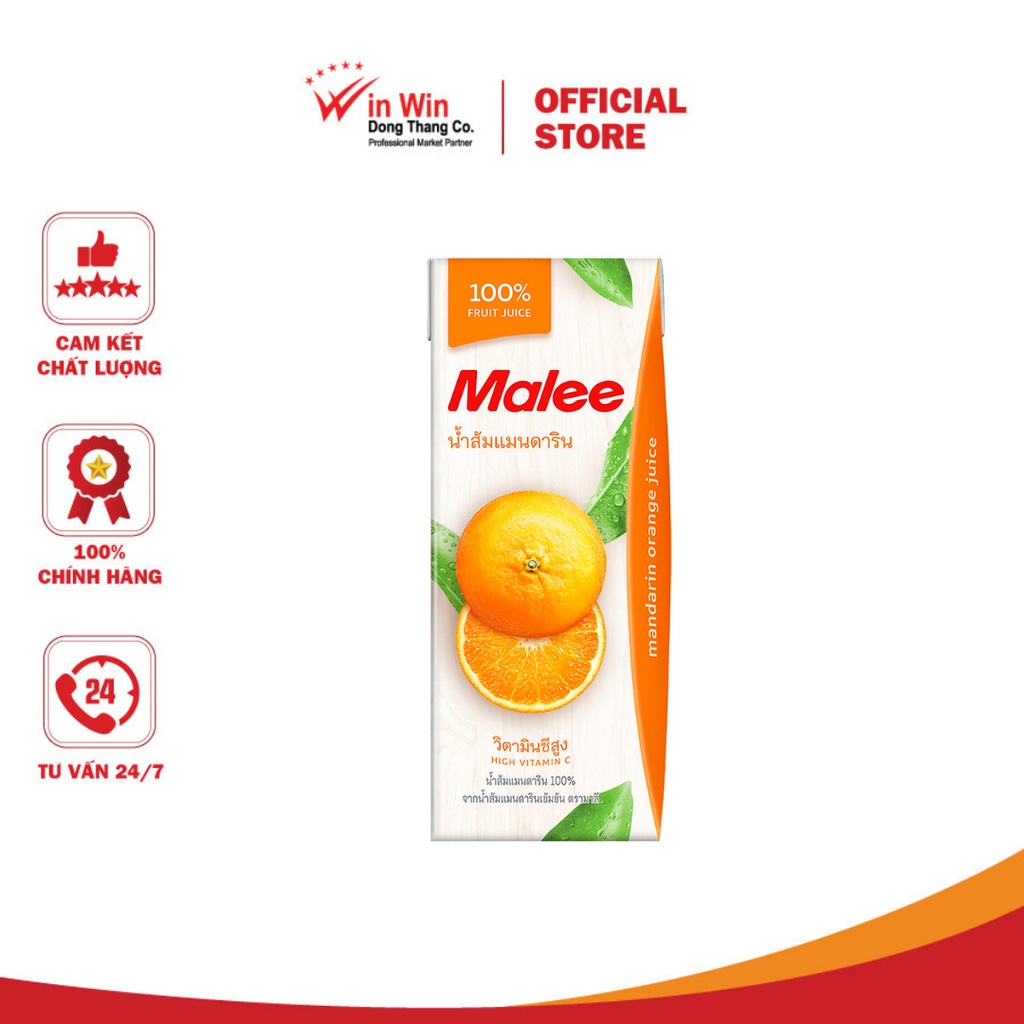 Nước Ép Quýt Malee 200ml  - Date 13/01/2024